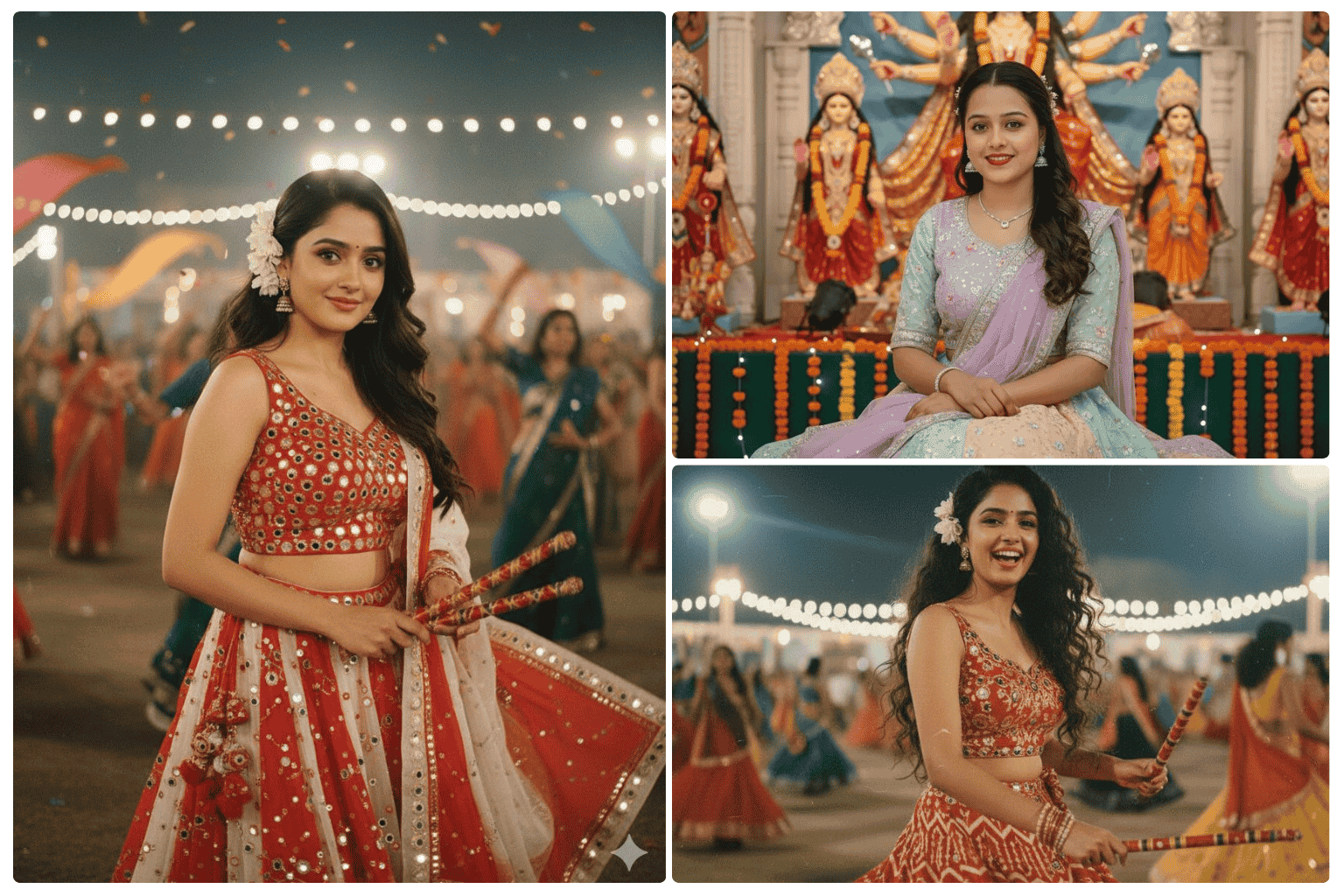 53 New Trending Google Gemini Navratri Prompts for Girls