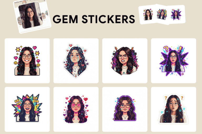 9 Viral Gemini Stickers Made with Nano Banana Templates