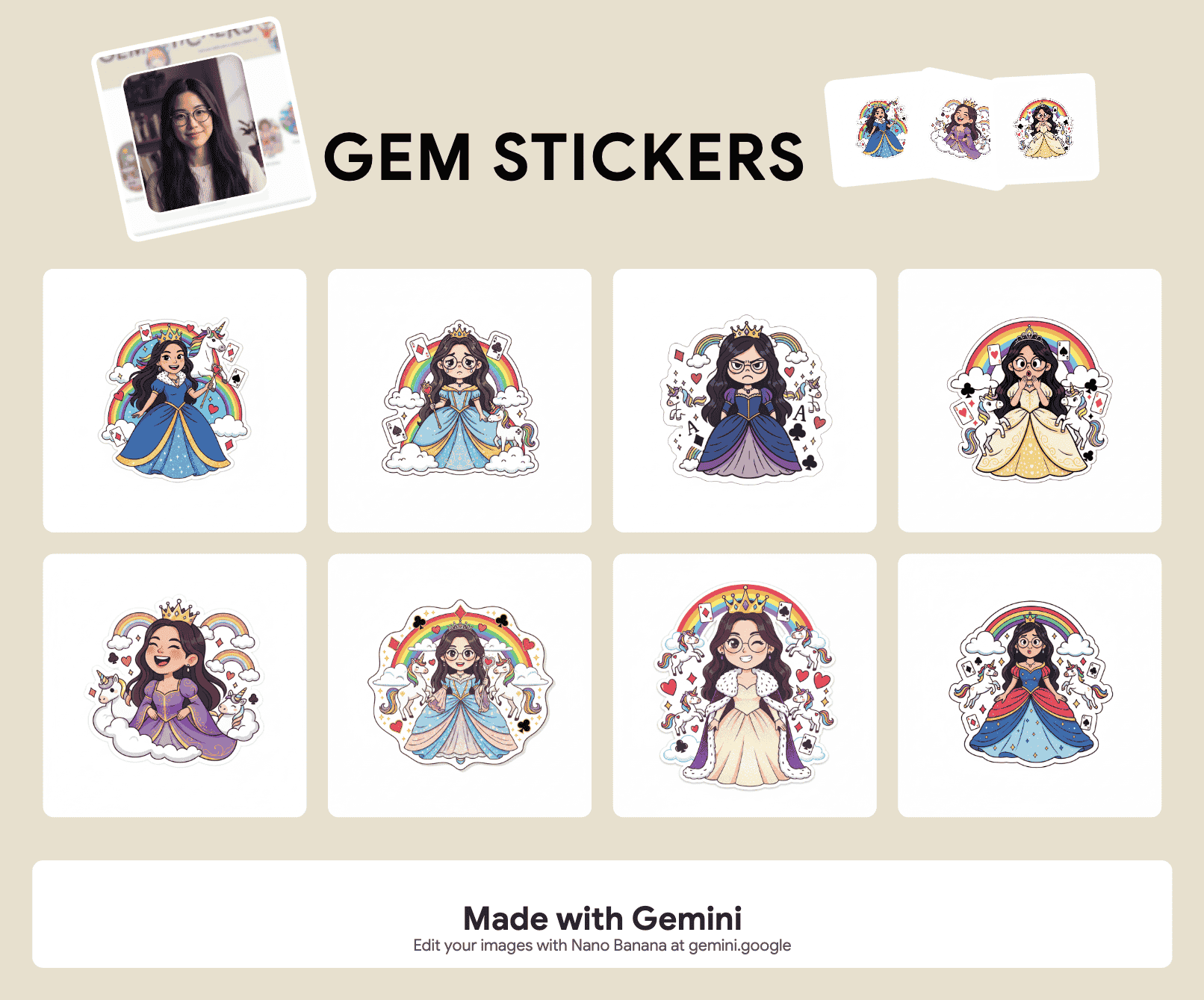 9 Viral Gemini Stickers Made with Nano Banana Templates