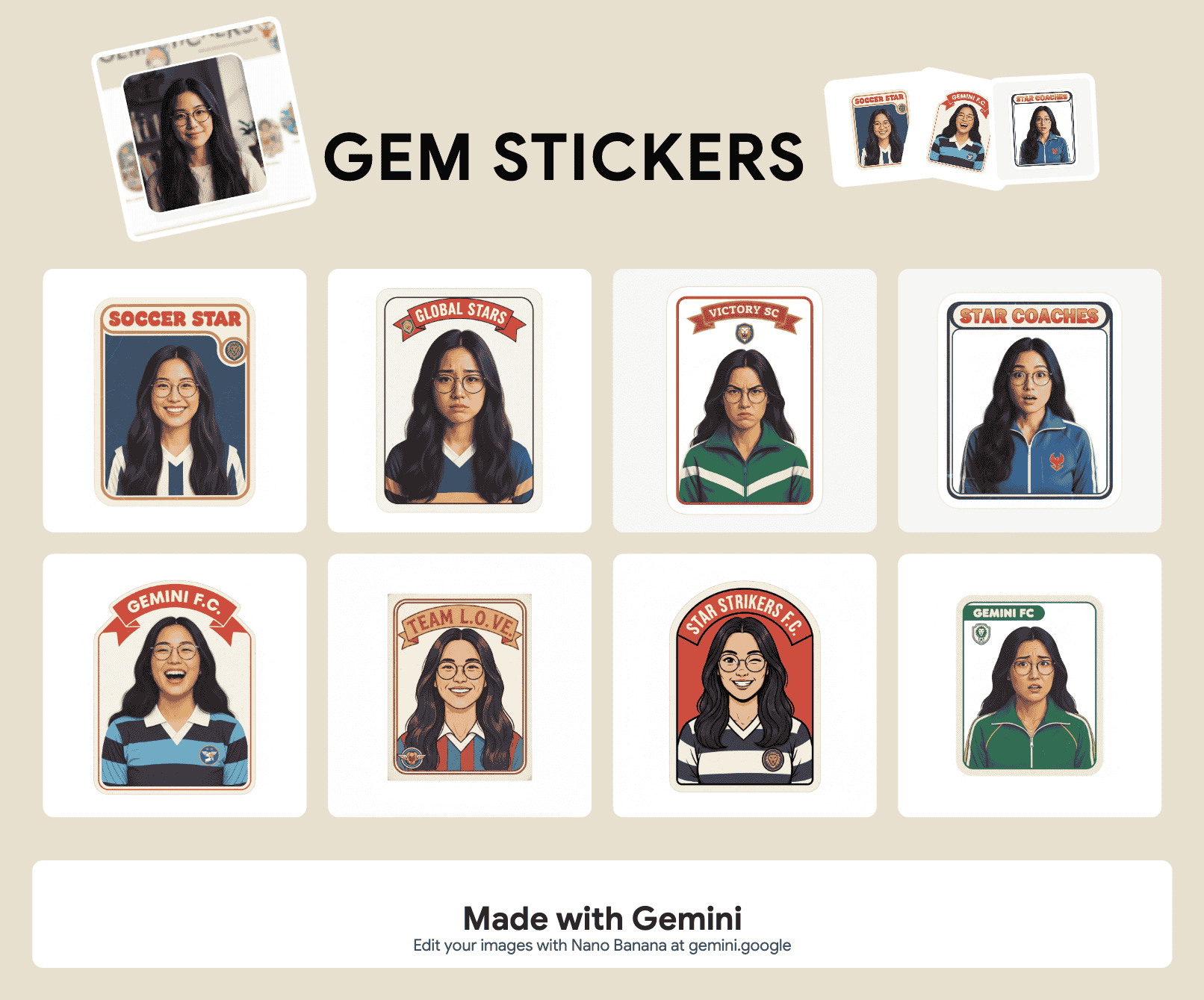 9 Viral Gemini Stickers Made with Nano Banana Templates