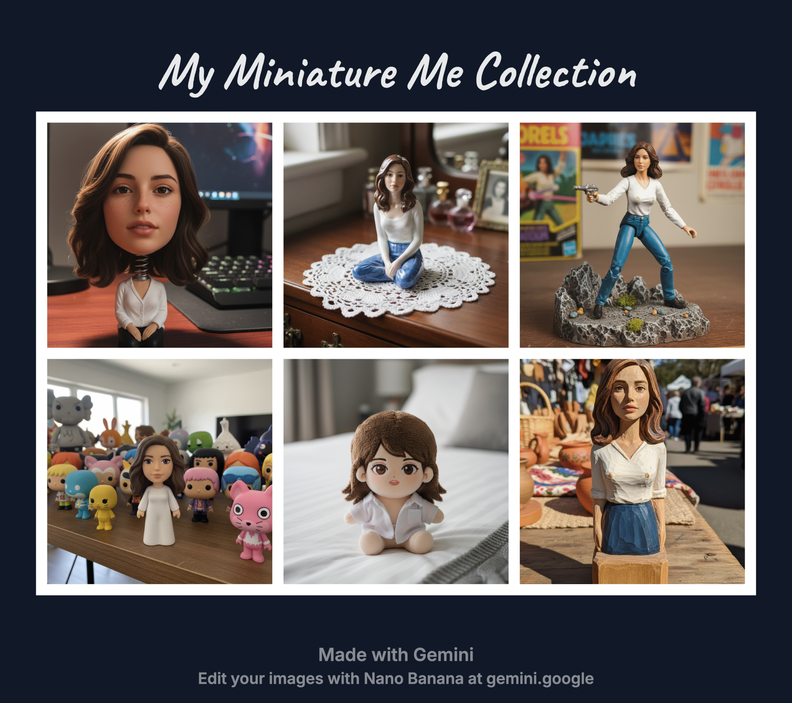 google gemini ai photo trending prompt