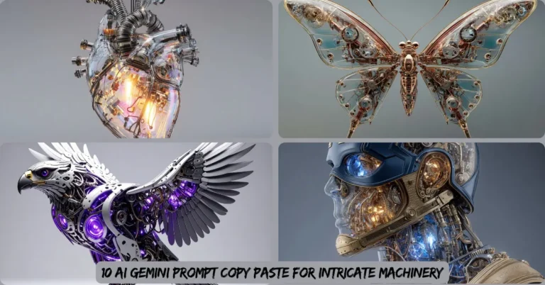 10 AI Gemini Prompt Copy Paste for Intricate Machinery