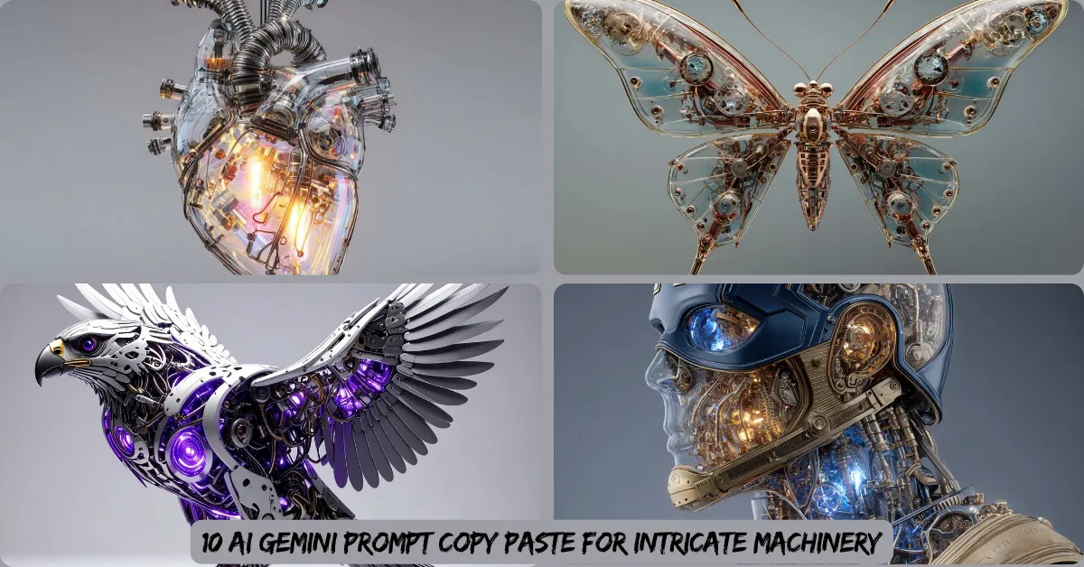 10 AI Gemini Prompt Copy Paste for Intricate Machinery