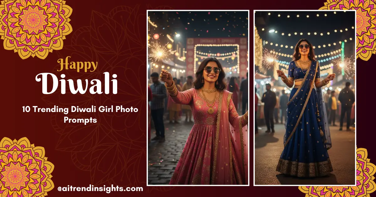 10 Trending Diwali Girl Photo Prompts