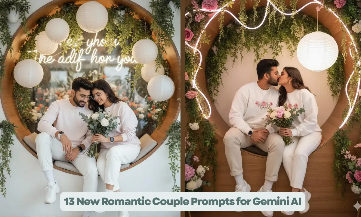 13 New Romantic Couple Prompts for Gemini AI