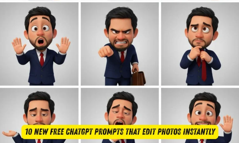 10 New FREE ChatGPT Prompts That Edit Photos Instantly