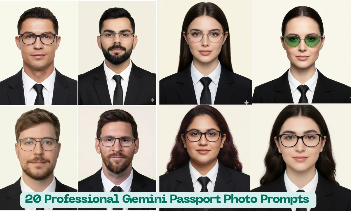 20 Professional Gemini Passport Photo Prompts (Copy-Paste)